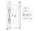 PASADOR EMBUTIR 160MM LATONADO